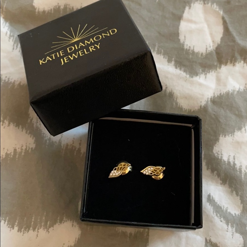 feather earrings from kate diamond